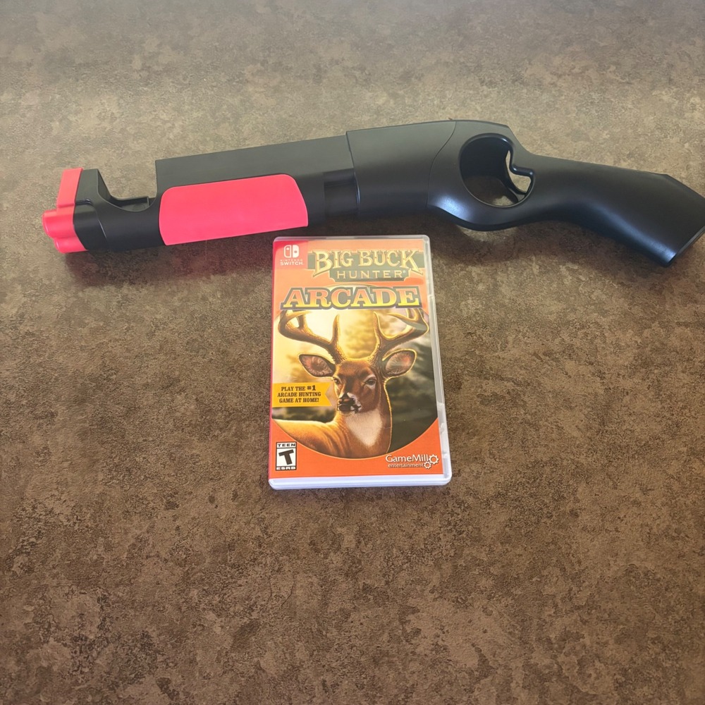 Big Buck Hunter Arcade Nintendo Switch Game with Shotgun Blaster Bundle